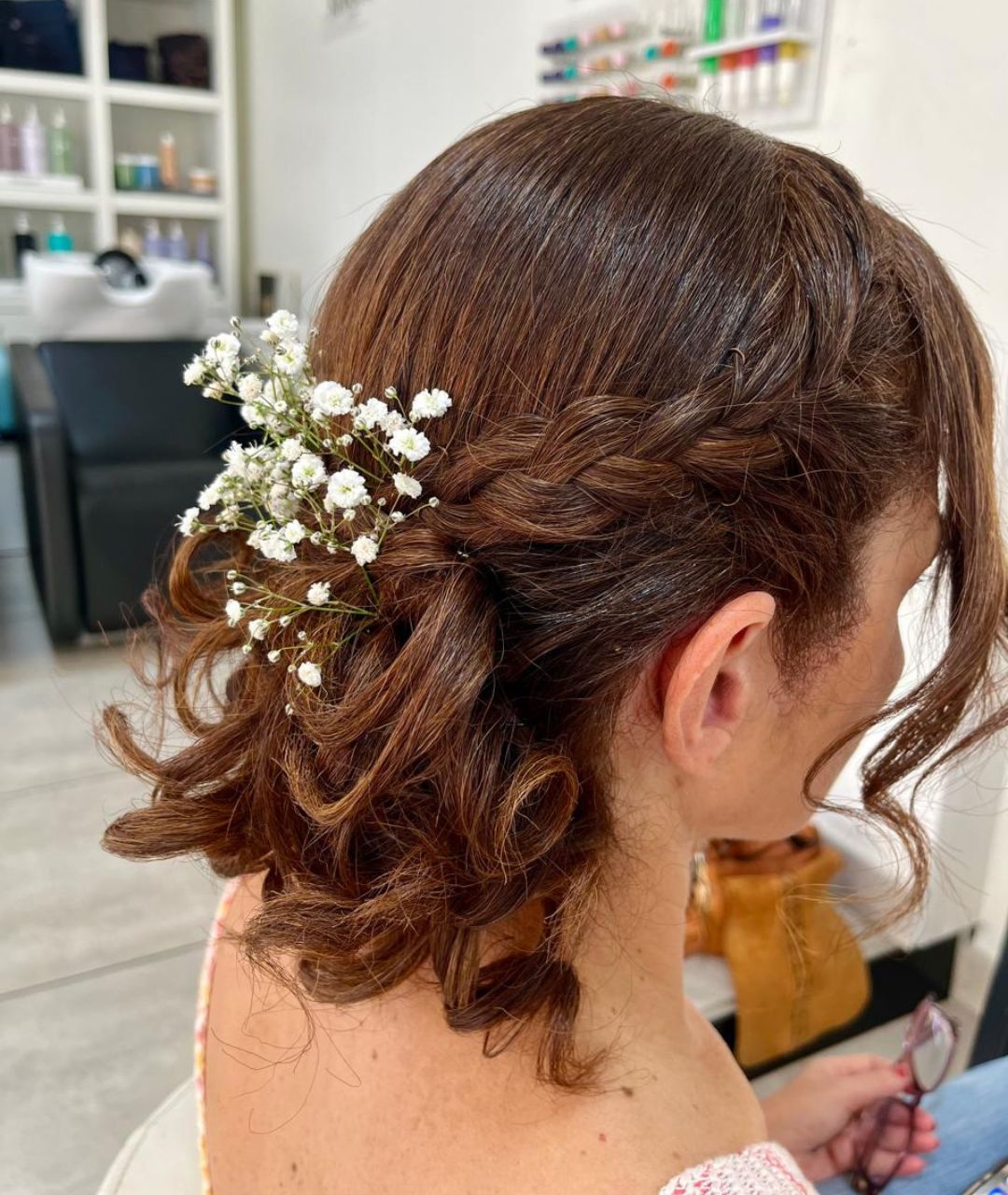 Chignon tressé mariage