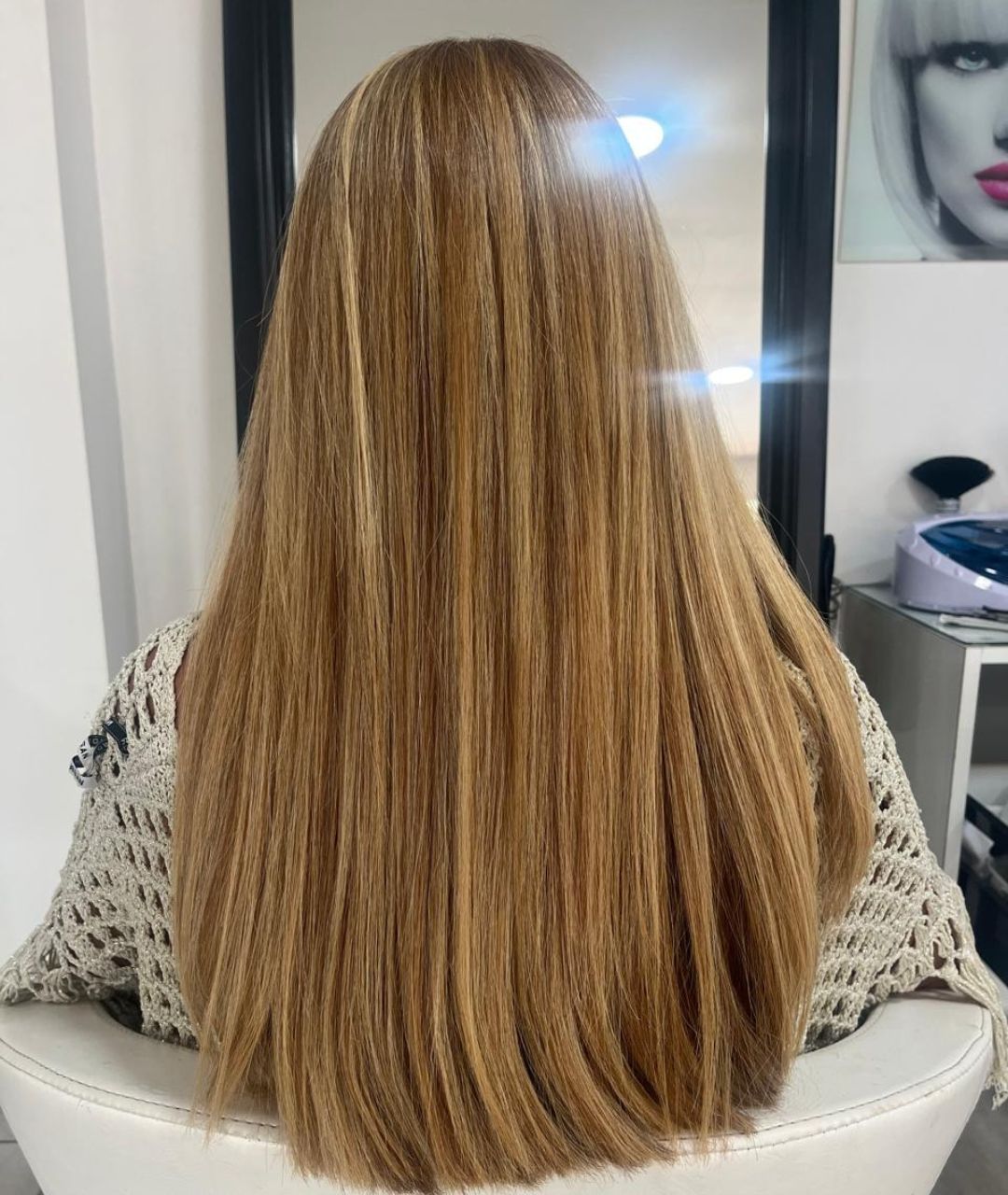 Balayage blond doré